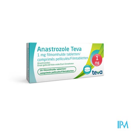 Anastrozole Teva 1mg Filmomh Tabl 28 X 1mg