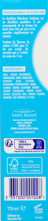 Email Diamant Dentifrice Blancheur Fraicheur 75ml 5