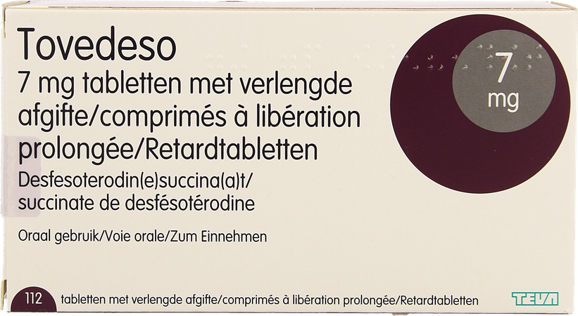 Tovedeso 7,0mg Verl.afgifte Comp 112 X 7,0mg 3