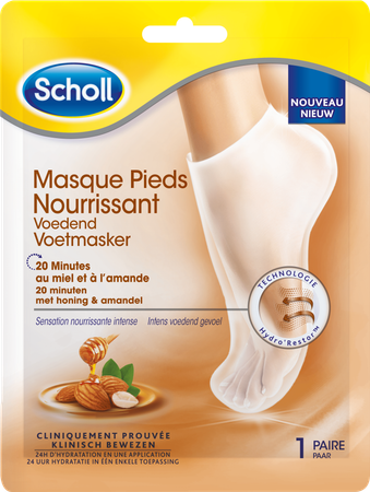 Scholl Voetmasker Honing&amandel 30g 1