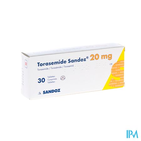 Torasemide Sandoz Comp 30 X 20mg