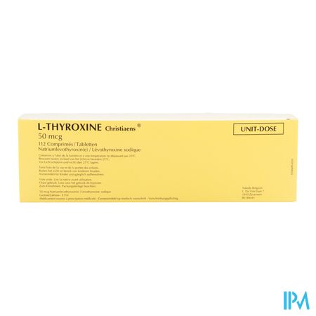 L-Thyroxine Christiaens 50 µg comp. 112 (112 x 1) UD 2