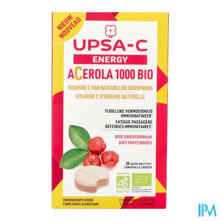 Upsa C Energy Acerola 1000mg Comp Croq 30 4