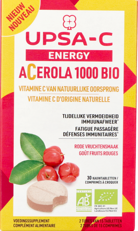 Upsa C Energy Acerola 1000mg Kauwtabl 30 4