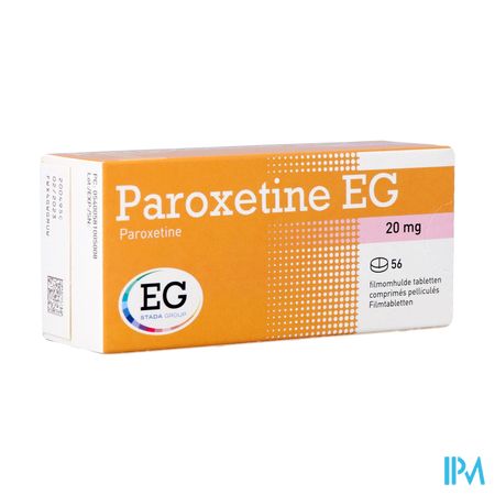 Paroxetine EG Filmomh Tabl 56X20Mg Blister