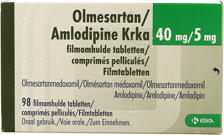 Olmesartan Amlodipine Krka 40/ 5mg Comp Pell 98 1