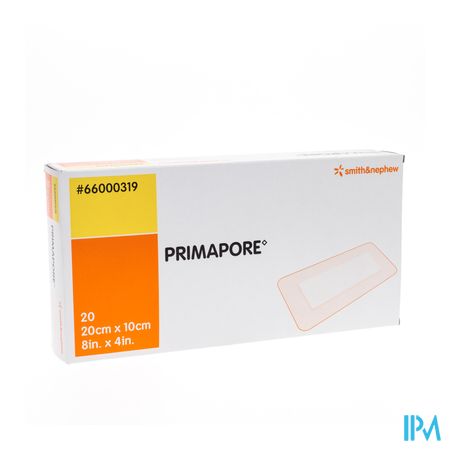 Primapore S&n Verb Post-op 20cmx10cm 20 66000319