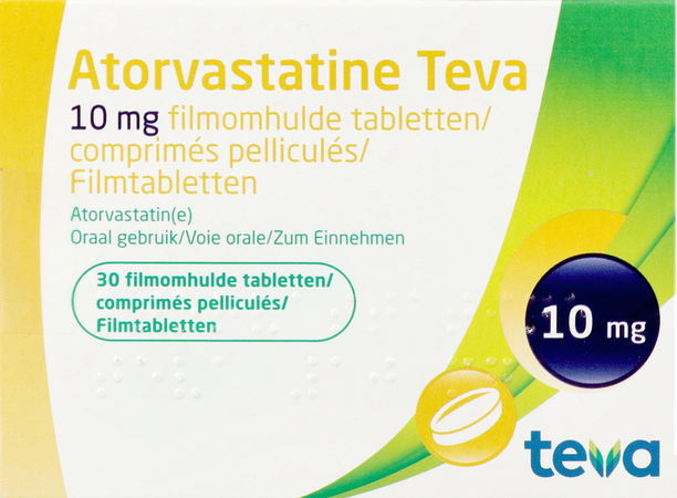 Atorvastatine Teva 10mg Filmomh Tabl 30 X 10mg 2