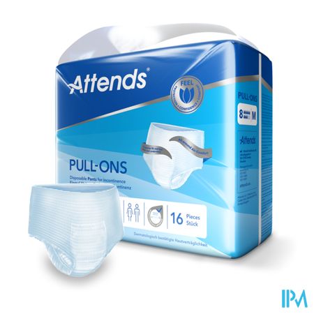 Attends Pull On 8 Slip Medium 1x16 3