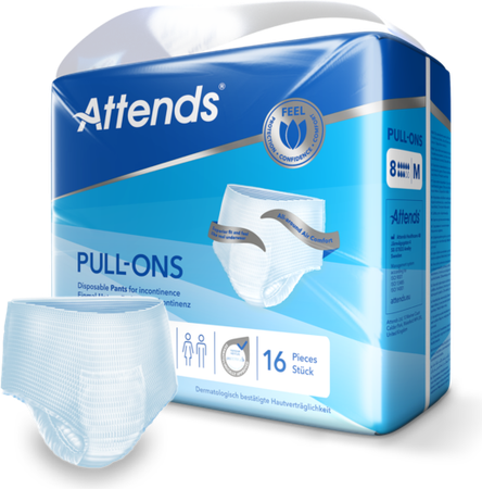 Attends Pull On 8 Slip Medium 1x16 3