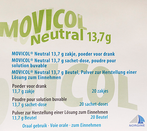 Movicol Neutral Zakjes 20 X 13,7g 3