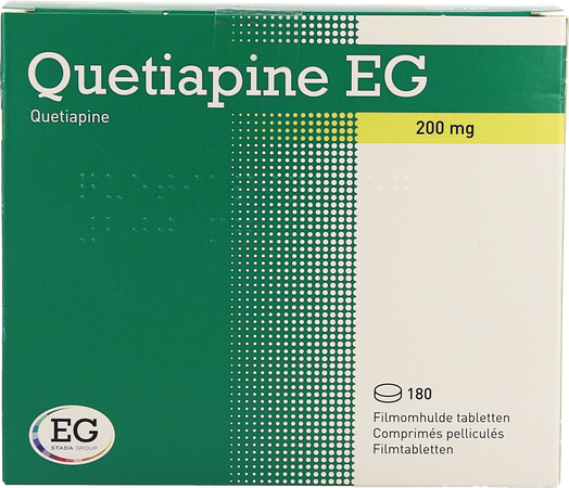 Quetiapine EG Filmomh Tabl 180X200Mg 1