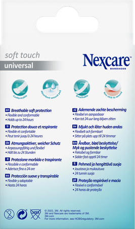 Nexcare 3m Soft Touch Universal 19mmx72mm Strips20 3