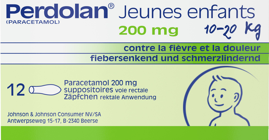 Perdolan Supp Kleut 12x200mg 7