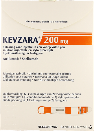 Kevzara 200mg Opl Inj Voorgev.pen Glas 3x2x1,14ml 1