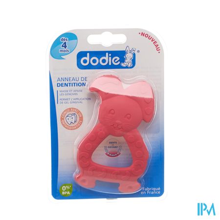 Dodie Bijtring Konijn Roos