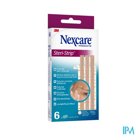 Nexcare 3m Steri-strip Sut.cut.ad.beige 6mmx75mm 6