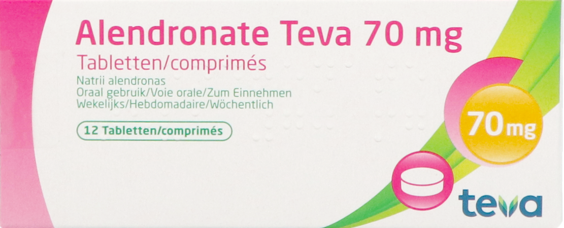 Alendronate Teva 70mg Comp 12 X 70mg 2