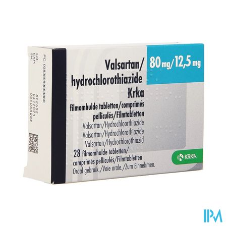 Valsartan Hct Krka 80mg/12,5mg Filmomh Tabl 28