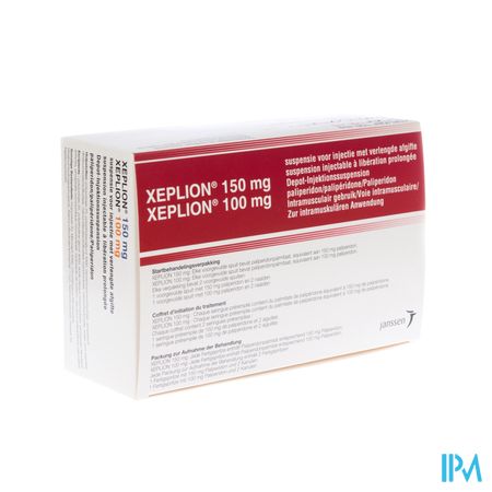 Xeplion 150mg+100mg Susp Inj Ver Afg 2 Voorsp+4naa 1