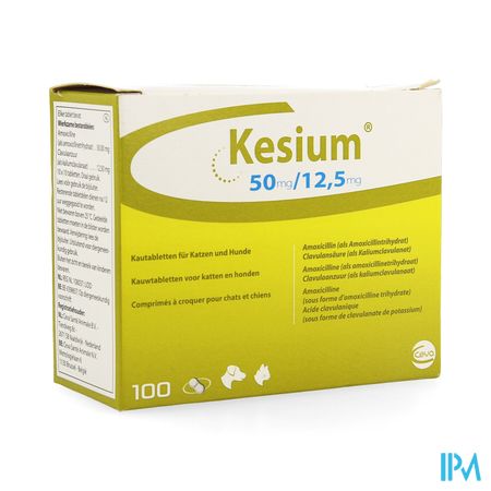 Kesium 50/12,5mg Comp Croquer Chat Chien 100