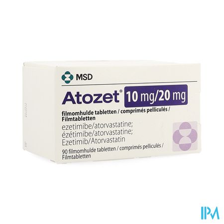 Atozet 10mg/20mg Filmomhulde Tabl 90