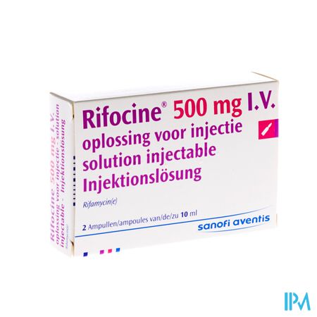 Rifocine Amp Iv 2 X 500mg/10ml