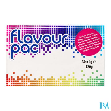 Flavour Pac Framboos Zakje 30x4g 2