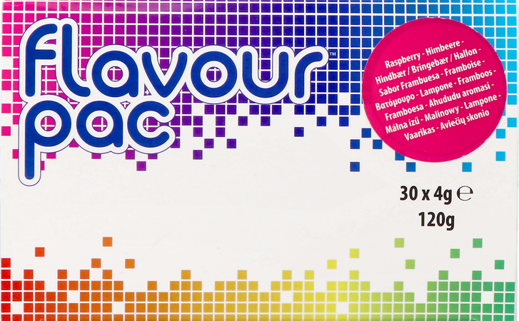 Flavour Pac Framboos Zakje 30x4g 2