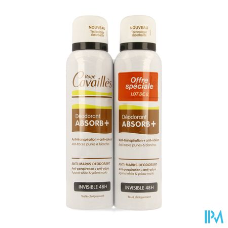Roge Cavailles Deo Spray Onzichtbaar Duo 2x150ml 1
