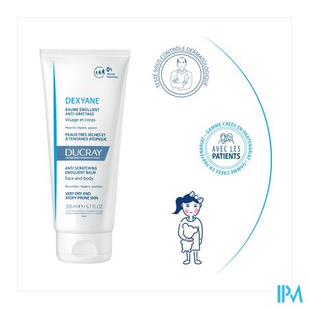 Ducray Dexyane Baume Emollient A/grattage 200ml Nf 7