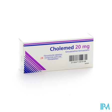 Cholemed 20mg Comp Enrob 28 X 20mg