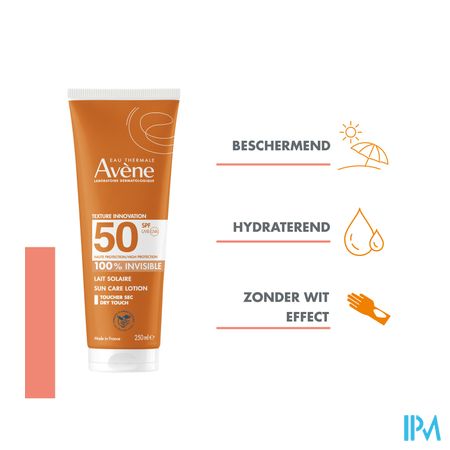 Avene Zon Spf50 Lait Solaire 250ml 3