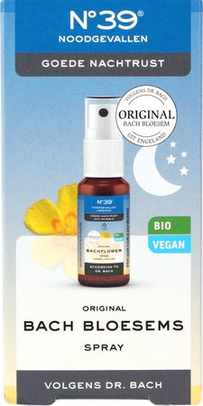 Bachbloesem Bio N°39 Noodgevallen Nacht Spray 20ml 2