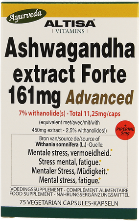 Altisa Ashwagandha Forte 161mg Advanced Caps 75 1