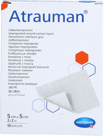 Atrauman 5x5cm St. 10 P/s 2