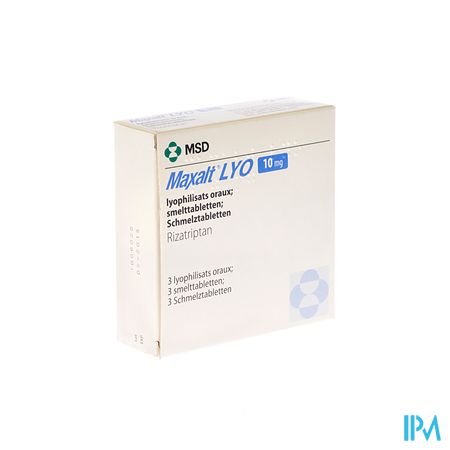 Maxalt Lyo Tabl 3 X 10mg