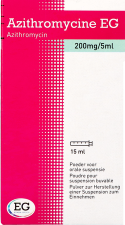 Azithromycine 200Mg/5Ml EG Poeder Or Susp 15 Ml 2