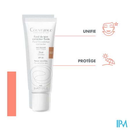 Avene Couvrance Fdt Correct. Fluide 5 Dore 30ml 12