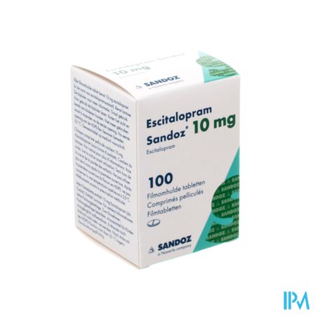 Escitalopram Sandoz 10mg Comp Pell 100 X 10mg 1