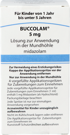 Buccolam 5,0mg Sol Bucc 4 Ser Dos Prerempl 1,0ml 5