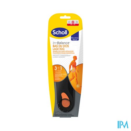 Scholl Semelles A/douleur Bas Dos M 1 Paire