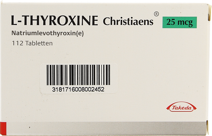 l Thyroxine Christiaens Comp 112x0,025mg 1