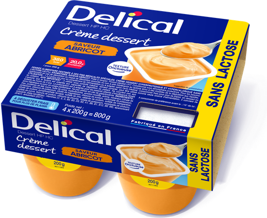 Delical Creme Dessert Hp-hc Z/lact.abrik 4x125g Nf 1