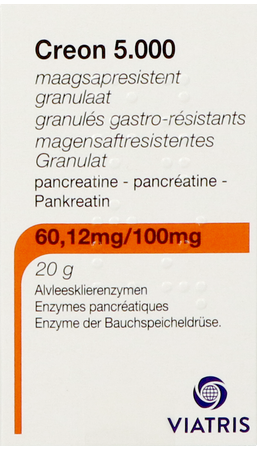 Creon 5000 Maagsapresist Granulaat Fl 20g 4
