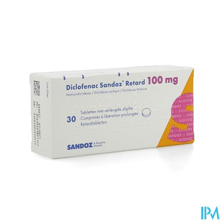 Diclofenac Retard Sandoz Tabl 30 X 100mg