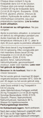 Mounjaro 5,0mg Kwikpen Opl Inj Voorgev.pen 0,6ml 3