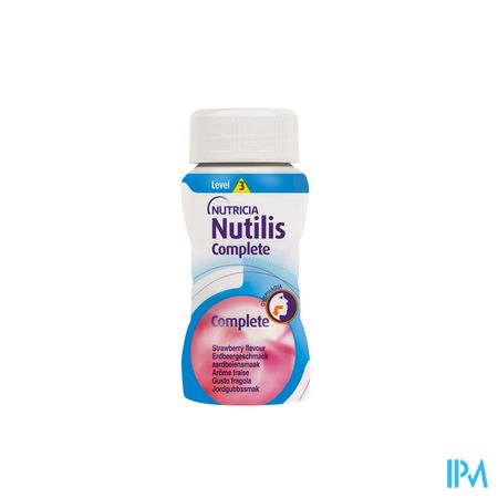 Nutilis Complete Stage 1 Aroma Aardbei Flessen 4x125ml