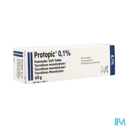 Protopic 0,1 % Pommade-zalf 60g