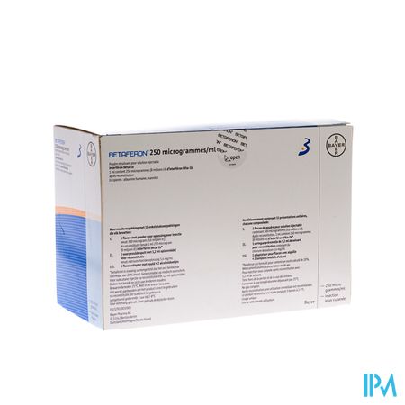 Betaferon 250 Mcg/ml 15x1 Fl Pdr Inj+solv Sp Voorg 1